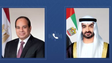 محمد بن زايد والسيسي يناقشان التصعيد العسكري في المنطقة ويؤكدان دعم الاستقرار الإقليمي