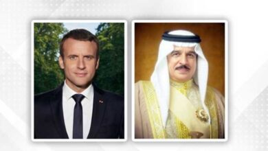 ماكرون يجدد دعم فرنسا للبحرين ويؤكد وقوفها ضد الاعتداءات الإيرانية