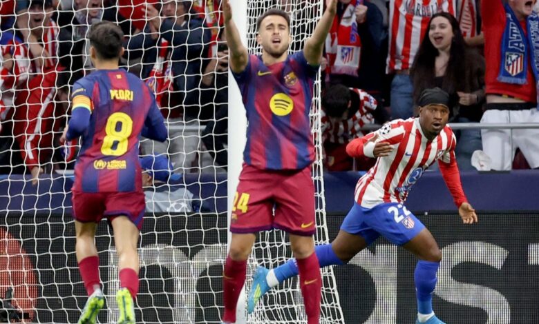أتلتيكو مدريد يقصي برشلونة من دوري أبطال أوروبا 1 أتلتيكو مدريد يقصي برشلونة من دوري أبطال أوروبا