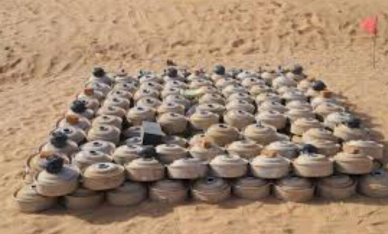 مسام ينزع 835 لغماً وذخيرة غير منفجرة خلال أسبوع