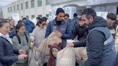 مؤسسة زايد الإنسانية تبدأ توزيع حقيبة الشتاء في منغوليا 7 مؤسسة زايد الإنسانية تبدأ توزيع حقيبة الشتاء في منغوليا