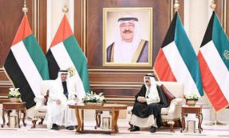 رئيس الإمارات يبحث مع أمير الكويت تعزيز التعاون والعمل المشترك 1 رئيس الإمارات يبحث مع أمير الكويت تعزيز التعاون والعمل المشترك