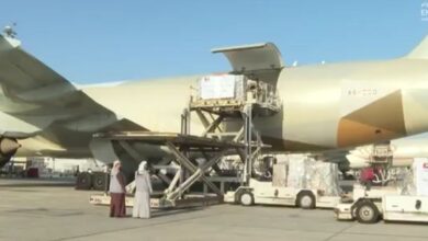مطار بيروت الدولي يستقبل الطائرة الإغاثية الـ 23 ضمن حملة "الإمارات معك يا لبنان"