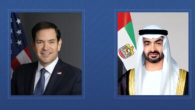 رئيس الإمارات: نرفض تهجير الشعب الفلسطيني من أرضه