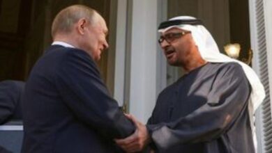 رئيس الإمارات يزور موسكو لتعزيز الشراكة مع روسيا
