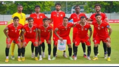 منتخب اليمن الأول يستعد لمواجهة نظيره الإماراتي في التصفيات الآسيوية
