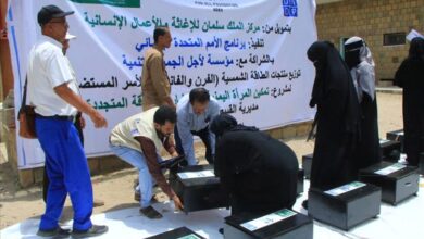 توزيع أول دفعة من أدوات الطاقة الشمسية في مديرية القبيطة بلحج