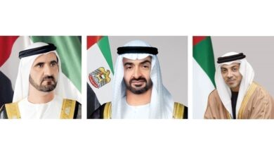 رئيس الإمارات ونائباه يهنئون الحاكمة العامة لأستراليا بذكرى يوم بلادها