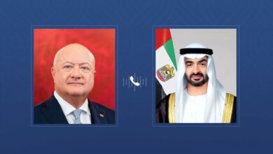 الرئيس الإماراتي والمستشار النمساوي يدعوان لدعم جهود السلام في الشرق الأوسط