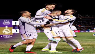 ريال مدريد يفوز على نظيره اراندينا بثلاثية في دوري كأس إسبانيا
