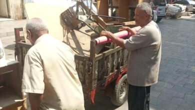 حملة ميدانية في صيرة لتنظيم الأسواق وإزالة العشوائيات