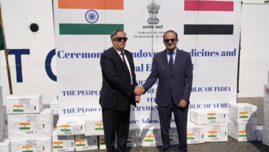 وزارة الصحة تتسلم مساعدات طبية مقدمة من الحكومة الهندية
