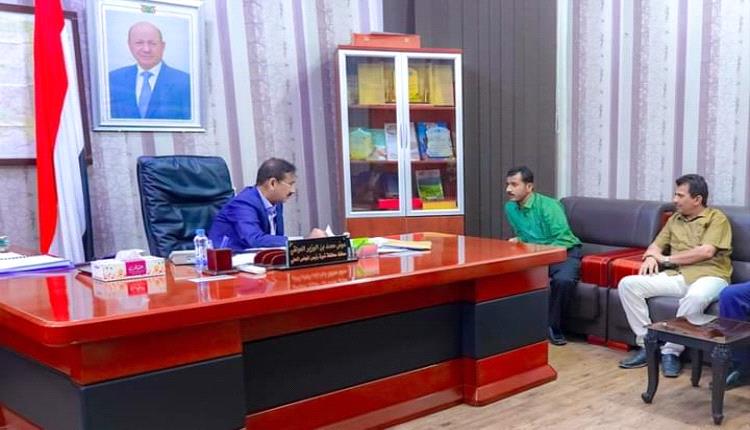 بن الوزير يطلع على احتياجات معهد أمين ناشر العالي للعلوم الصحية بشبوة