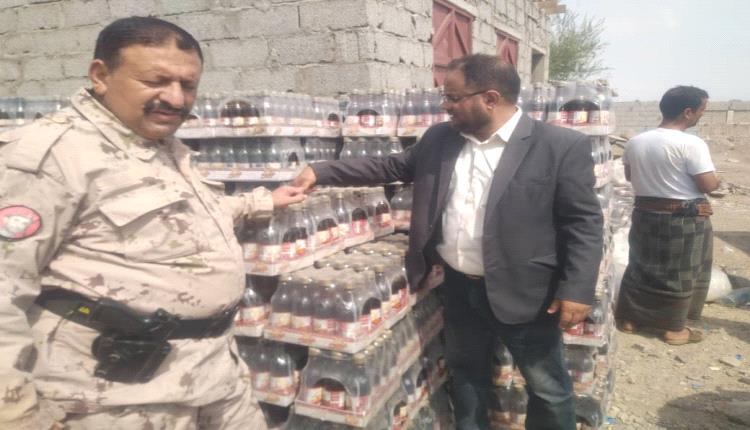ضبط أكثر من 400 كرتون مشروبات غازية منتهية الصلاحية في دار سعد بعدن