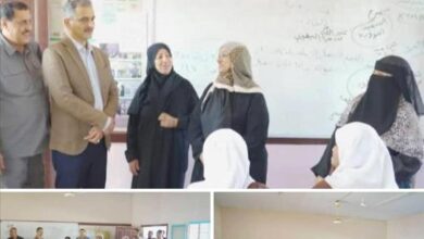 لملس يتفقد سير العملية التعليمية في عدد من مدارس عدن مع انطلاق الفصل الدراسي الثاني