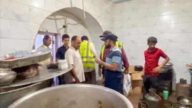 حملة رقابية واسعة في صيرة لضبط المطاعم المخالفة وحماية صحة المواطنين