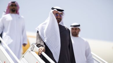 رئيس الإمارات يصل الرياض في زيارة أخوية للمملكة