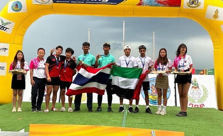 منتخب الامارات يحقق 3 ميداليات ملونة في البطولة الآسيوية للتجديف في تايلاند