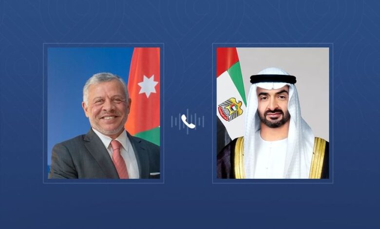 الشيخ محمد بن زايد وملك الأردن يؤكدان دعم وقف إطلاق النار في غزة 1 الشيخ محمد بن زايد وملك الأردن يؤكدان دعم وقف إطلاق النار في غزة