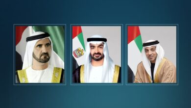 الرئيس الإماراتي ونائباه يهنئون خادم الحرمين الشريفين وولي عهده بفوز المملكة باستضافة مونديال 2034