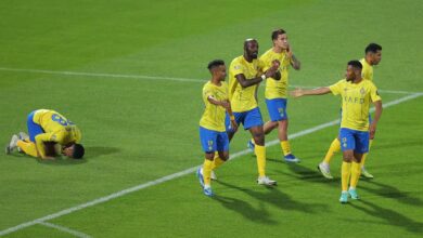 النصر يتغلب على الشباب بخماسية ويتأهل لنصف نهائي كأس الملك