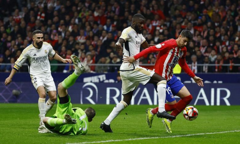 أتلتيكو يهزم ريال مدريد برباعية ويبلغ الدور ربع النهائي في كأس ملك إسبانيا