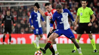 أتليتيك بيلباو يفوز على أتلتيكو مدريد بثلاثية ويبلغ نهائي كأس الملك