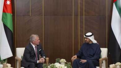 الرئيس الإماراتي وملك الأردن يبحثان علاقات البلدين والتطورات الإقليمية 10 الرئيس الإماراتي وملك الأردن يبحثان علاقات البلدين والتطورات الإقليمية
