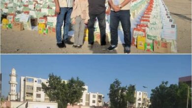 عدن.. توزيع سلال غذائية متنوعة لمعلمات جهاز محو الأمية