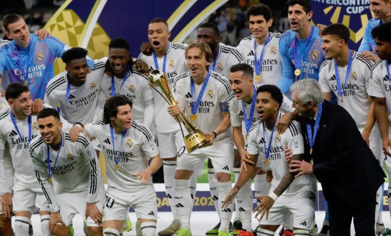 ريال مدريد يتوج بكأس القارات للأندية للمرة الرابعة في تاريخه