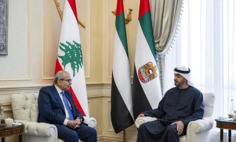 الشيخ محمد بن زايد يؤكد دعم الإمارات لوحدة لبنان واستقراره 1 الشيخ محمد بن زايد يؤكد دعم الإمارات لوحدة لبنان واستقراره
