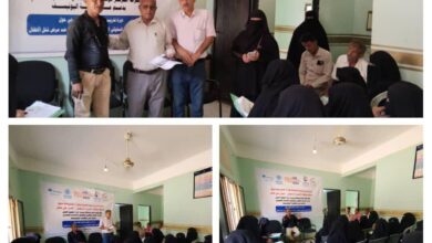 الصحة تدشن دورة تدريبية لتأهيل المتطوعات في حملة التحصين ضد شلل الأطفال بالحديدة