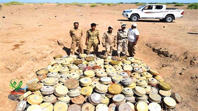 مسام ينزع 1346 لغماً وعبوات ناسفة غير منفجرة خلال الأسبوع الثالث من ديسمبر الجاري 1 مسام ينزع 1346 لغماً وعبوات ناسفة غير منفجرة خلال الأسبوع الثالث من ديسمبر الجاري