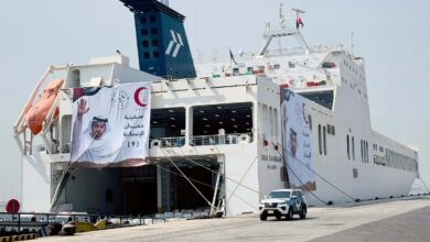 الإمارات تسيّر السفينة الإنسانية التاسعة نحو غزة ضمن عملية الفارس الشهم 3