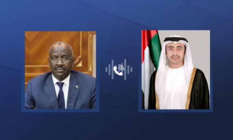 وزير الخارجية الإماراتي يناقش مع نظيره الموريتاني المستجدات في المنطقة