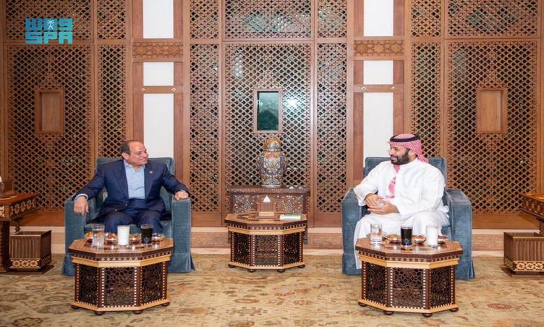 السيسي وولي العهد السعودي يبحثان تهدئة التصعيد في المنطقة وتعزيز الشراكة الاستراتيجية