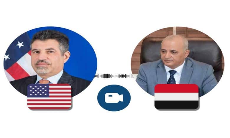 الشرجبي يؤكد للسفير الأمريكي ضرورة استئناف دعم USAID لقطاعي المياه والبيئة في اليمن