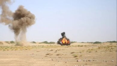 مليشيا الحوثي تفجر كمية محدودة من ألغامها في الحديدة