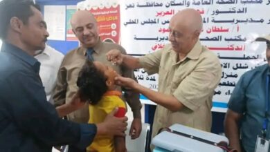 المخا تدشين الحملة الوطنية ضد شلل الاطفال