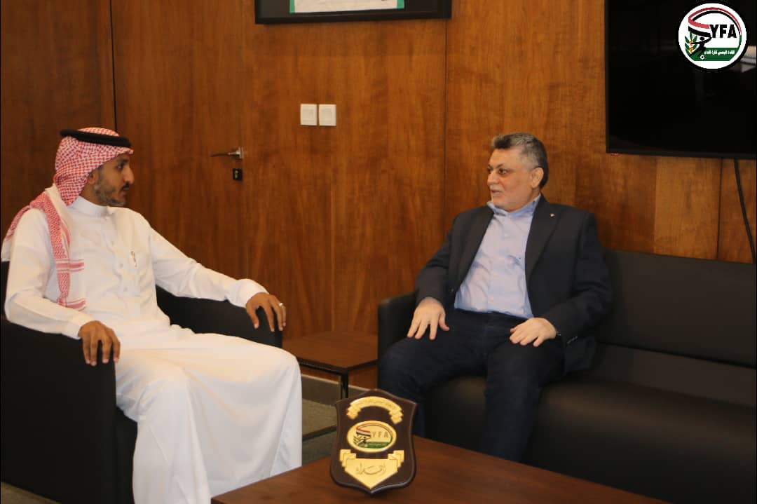 نائب رئيس الاتحاد اليمني "باشنفر" يبحث مع الاتحاد السعودي سبل التعاون الرياضي بين الاتحادين