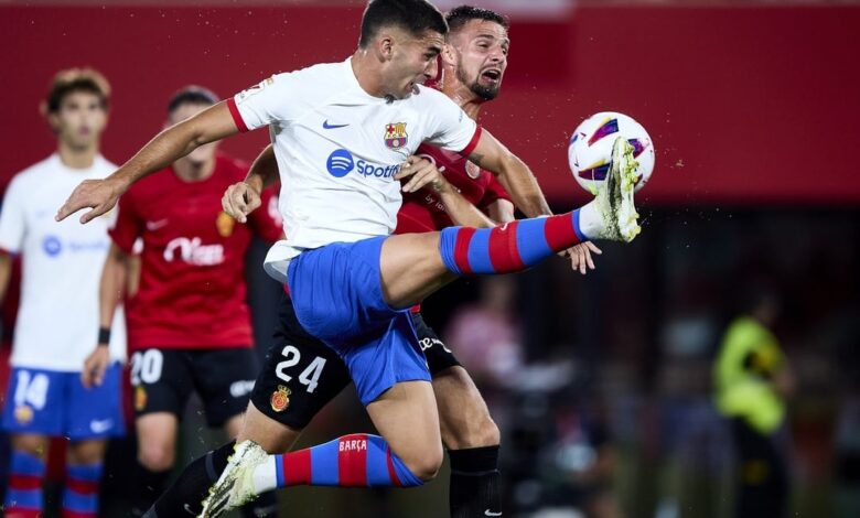 برشلونة يخطف تعادلًا صعباً من مايوركا بالدوري الإسباني 1 برشلونة يخطف تعادلًا صعباً من مايوركا بالدوري الإسباني