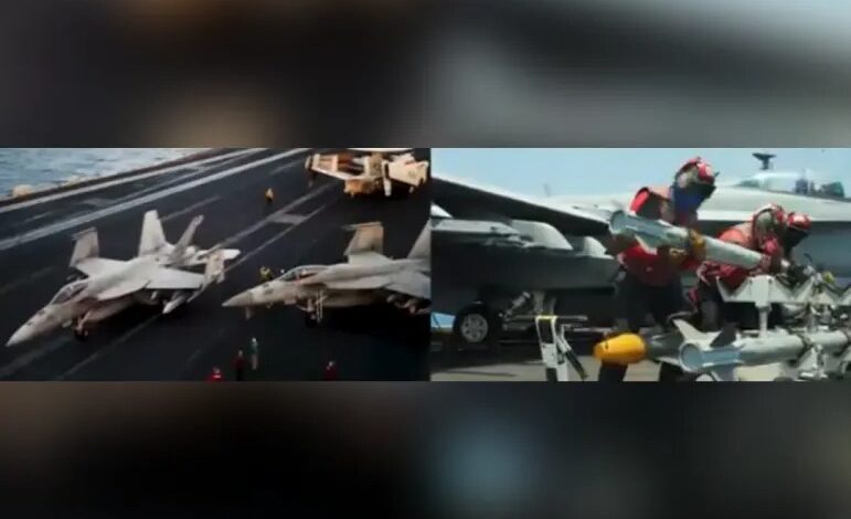 استعراض أمريكي للقوة في البحر الأحمر بعد مزاعم حوثية باستهداف حاملة طائرات 1 استعراض أمريكي للقوة في البحر الأحمر بعد مزاعم حوثية باستهداف حاملة طائرات