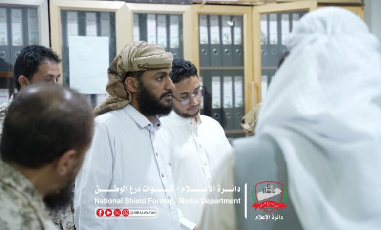 اللحجي يتفقد دائرة الإمداد في عدن ويشدد على رفع كفاءة الجاهزية اللوجستية