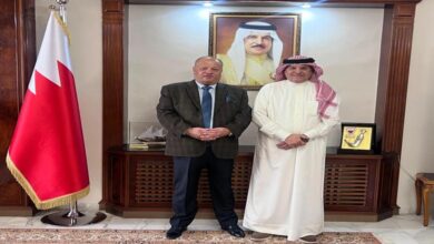 سفير البحرين في الأردن يلتقي مدير مهرجان جرش لبحث التعاون الثقافي المشترك