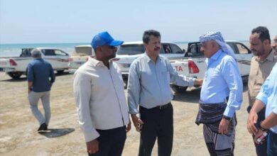 شبوة.. فريق هندسي يعاين موقع لإنشاء محطة كهرباء غازية في رضوم بدعم إماراتي