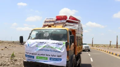 قافلة إغاثية تصل متضرري سيول الثوباني في المخا بدعم شباب الوازعية