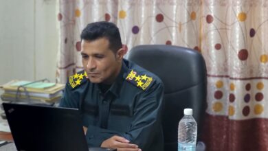 العميد الجنيد يهنئ منتسبي شرطة الحديدة بقدوم رمضان
