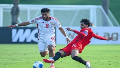 الأولمبي يخسر أمام الإمارات بثلاثية ويهديها بطاقة نصف نهائي كأس الخليج تحت 23 عاماً