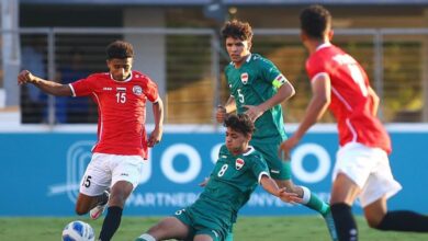 منتخب ناشئي اليمن يحقق أول فوز له في بطولة غرب آسيا بفوزه على نظيره العراقي