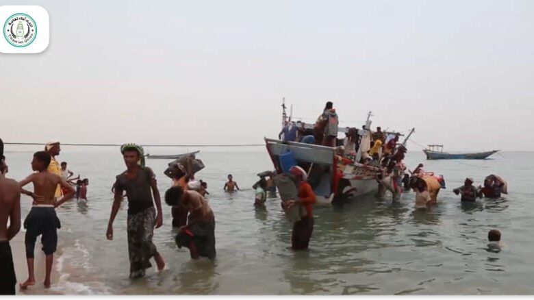 الخوخة تستقبل 92 صيادا من المحتجزين في السجون الاريترية 1 الخوخة تستقبل 92 صيادا من المحتجزين في السجون الاريترية